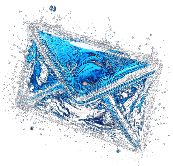 Envelope made of water